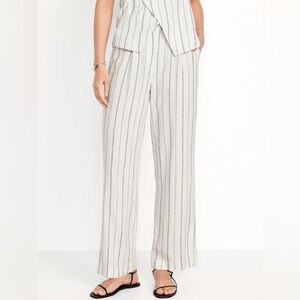 Old Navy Extra High-Waisted Linen-Blend Wide-Leg Taylor Pants